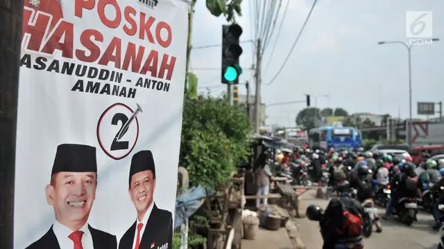 Masa Tenang Pilkada 2018, Atribut Kampanye Masih Beredar di Bekasi