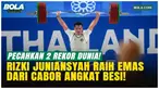 Rizki Juniansyah kembali menunjukkan kelasnya. Lifter peraih emas Olimpiade Paris 2024 ini meraih medali emas SEA Games 2025 Thailand sekaligus memecahkan dua rekor dunia pada kelas 79 kg putra. Bertanding di Chonburi, Senin (15/12/2025), Rizki menca...
