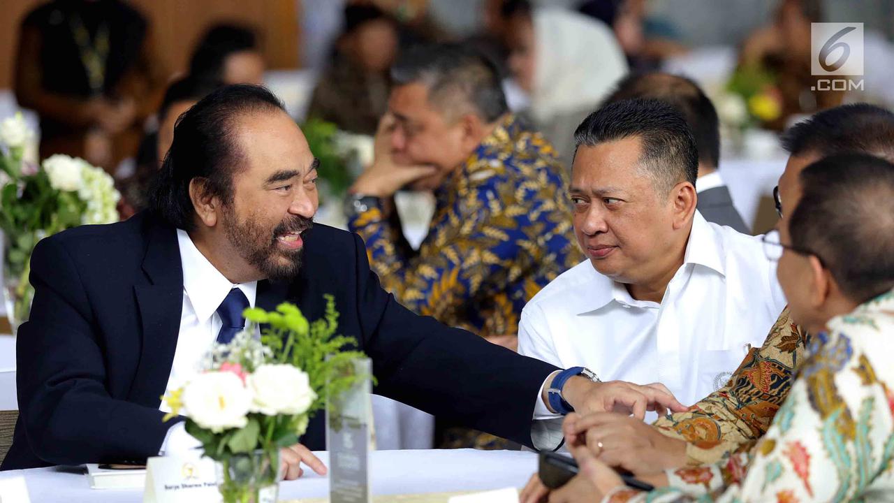 Surya Paloh dan Zulkifli Hasan Hadiri Peluncuran Buku Ketua DPR