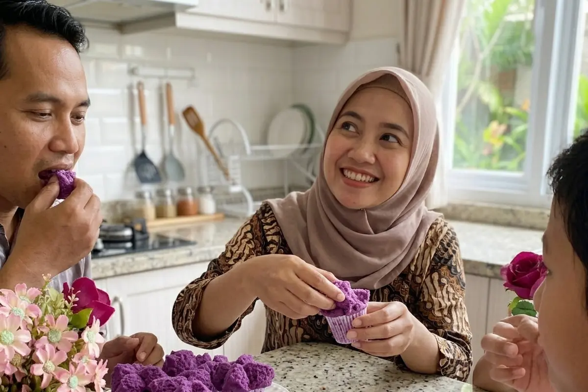 Bolu kukus ubi ungu
