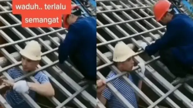 7 Potret Nyeleneh Pekerja Terjebak di Lokasi Pembangunan, Netizen: Tumbal Proyek
