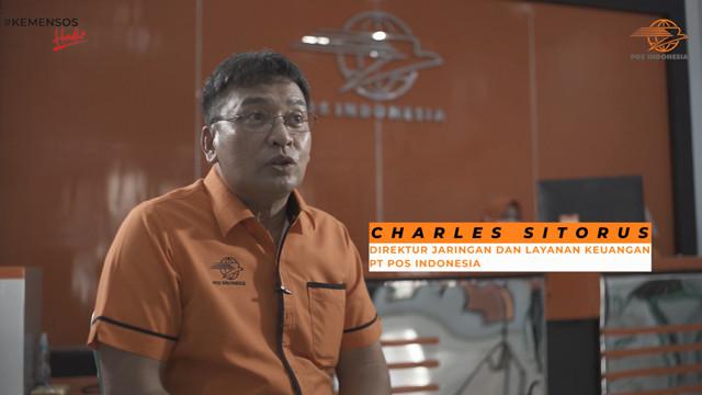 Direktur Jaringan dan Layanan Keuangan PT Pos Indonesia, Charles Sitorus