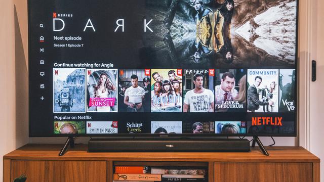 Netflix Home Screen on TV