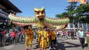 Acara ini dilakukan untuk memeriahkan ulang tahun Taman Mini Indonesia Indah yang ke-39, Minggu (20/04/14). (Liputan6.com/Faizal Fanani)