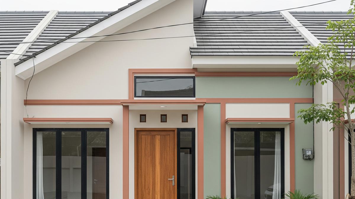 9 Contoh Fasad Rumah Minimalis Satu Lantai Atap Pelana Miring, Modern dan Fungsional