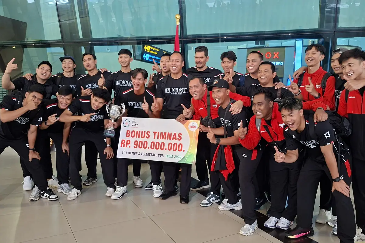 Timnas Putera Volly Indonesia Tiba di Indonesia, Disambut Meriah Sang Pencetak Sejarah