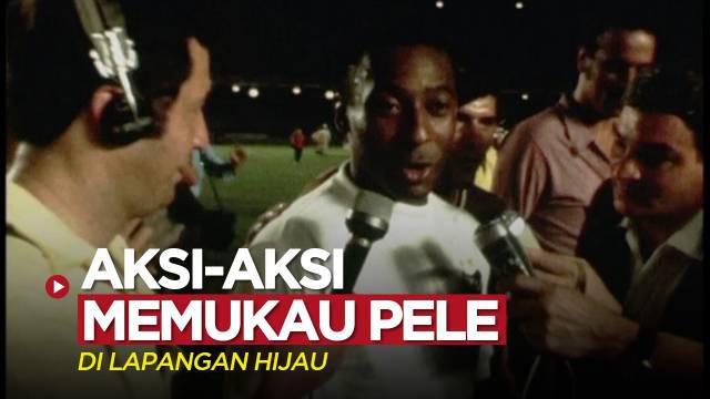 Berita video beberapa aksi memukau Pele, sang legenda sepak bola asal Brasil yang baru saja meninggal dunia pada 29 Desember 2022.