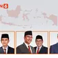 Banner Infografis Prabowo-Gibran Menang 1 Putaran Pilpres 2024 dan PDIP Juara Pemilu 2024. (Liputan6.com/Abdillah)