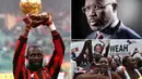 Legenda hidup AC Milan, George Weah, berhasil terpilih menjadi Presiden Liberia. Peraih Ballon d'Or 1995 itu akan mnggantikan posisi dari Ellen Johnson Sirleaf pada bulan depan. (Kolase foto-foto dari AFP)