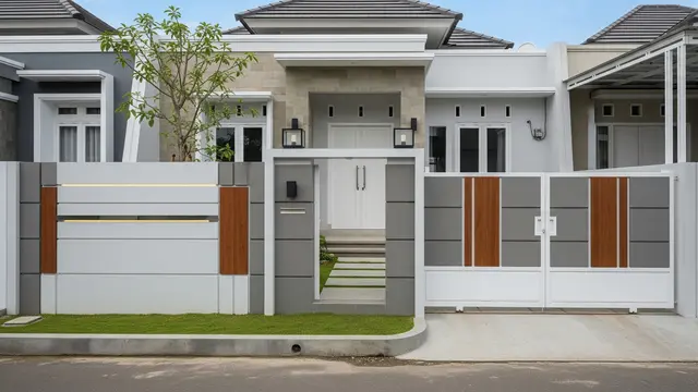 9 Desain Pagar Rumah Minimalis yang Membuat Fasad Tampak Lebih Mahal dan Berkelas