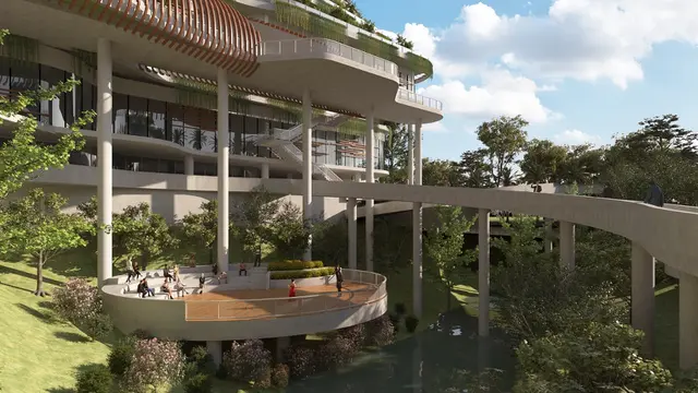 Hutama Karya memperoleh kontrak pembangunan gedung dan kawasan Kantor Kementerian Koordinator (Kemenko) Bidang Perekonomian di Ibu Kota Nusantara (IKN) Nusantara senilai Rp 766 miliar. (Dok Hutama Karya)