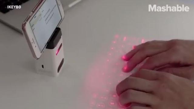 Canggih, Alat Ini Bisa Keluarkan Cahaya Laser Untuk Mengetik