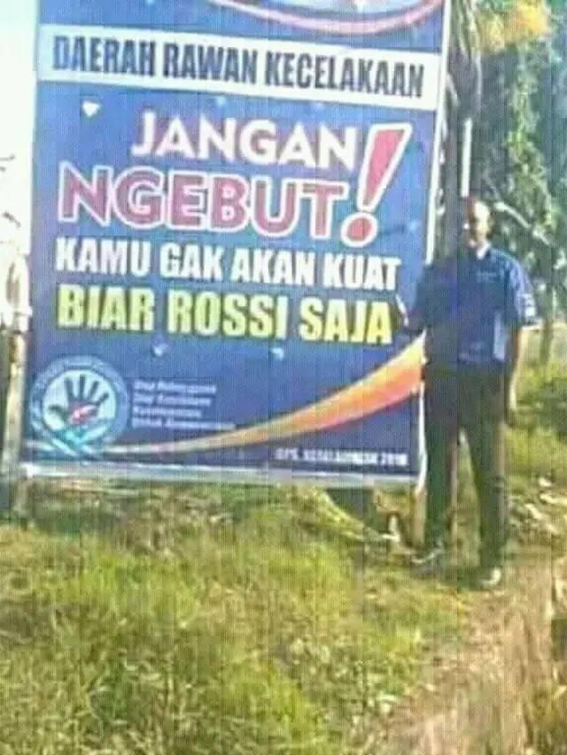 6 Imbauan 'Valentino Rossi' untuk Keselamatan Lalu Lintas Ini Kocak