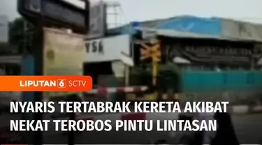 Informasi berikut ini saudara bisa menjadi pembelajaran agar jangan sekali-kali nekat menerobos pintu perlintasan kereta api. Seorang perempuan pengendara sepeda motor nyaris tertabrak kereta di pintu perlintasan Cikampek, Kabupaten Karawang, Jawa Ba...