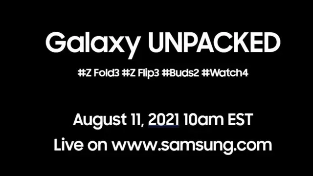 Galaxy Unpacked 11 Agustus 2021