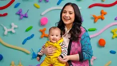 Nagita Slavina bersama Rayyanza. (Foto: Instagram/raffinagita1717)