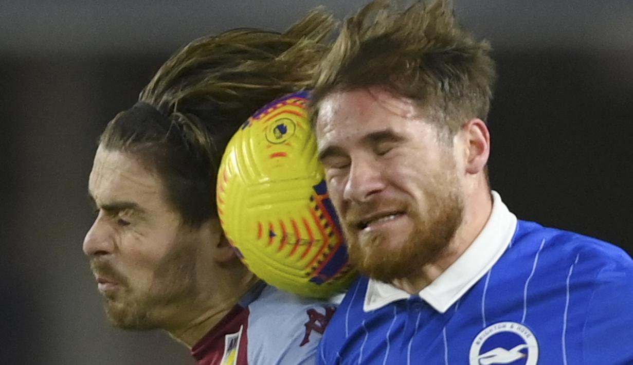 Masih berusia 25 tahun, Jack Grealish berpotensi menjadi salah satu pemain terbaik Inggris generasi ini. Grealish memiliki visi untuk menciptakan peluang dan telah membuat 6 gol dan 10 assist musim ini. (Foto: AFP/Pool/Mike Hewitt)