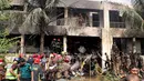 Pihak militer Bangladesh dalam pernyataan resmi mengonfirmasi bahwa insiden tersebut mengakibatkan 20 korban jiwa, termasuk pilotnya. (Abdul Goni/AFP)
