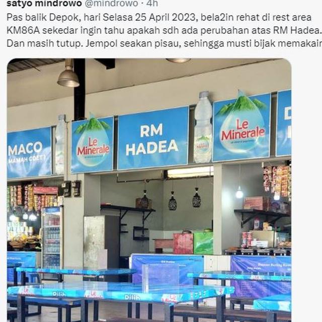 Juru Bicara PSI dan Giring Minta Maaf Atas Rumah Makan di Rest Area Tol Cipali yang Diduga Getok Harga -