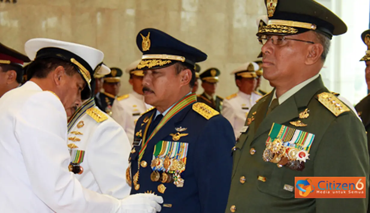 Citizen6, Jakarta: Penganugerahan tersebut diberikan berdasarkan Keputusan Presiden Republik Indonesia Nomor 47/TK/Tahun 2011tanggal 21 Juni 2011 untuk Kepala Staf Angkatan. (Pengirim: Badarudin Bakri)