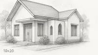 10 Inspirasi Model Rumah Sederhana 10x20, Modern, Fungsional, dan Elegan