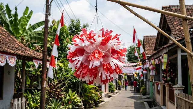 Ide Lampion 17 Agustus dari Gelas Plastik Bekas