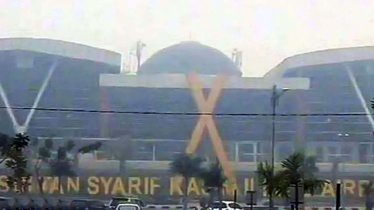 kabut asap bandara