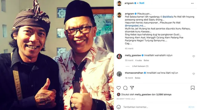 Wali Kota Bandung Oded M Danial Meninggal Dunia, Budi Dalton Menyesal Tak Sempat Bertemu