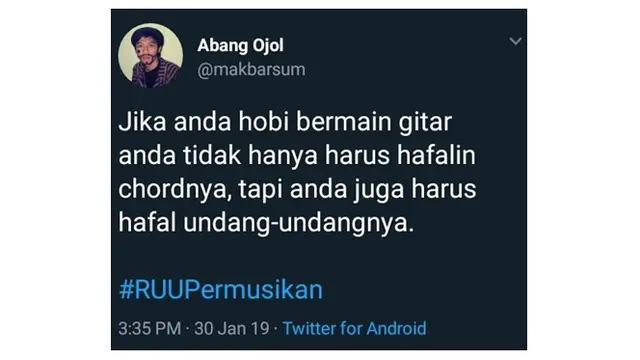 RUU permusikan