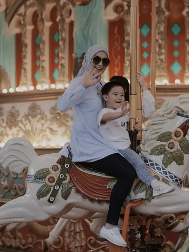 Citra Kirana dan Rezky Aditya Liburan ke Korea Selatan. [@citraciki]