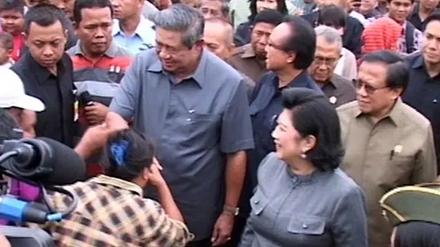 Presiden SBY Sidak Pelelangan Ikan di Banten