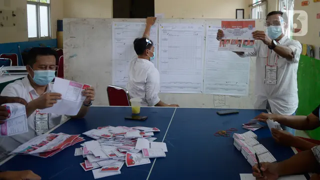 Proses Penghitungan Suara di Pilkada Kota Tangerang Selatan