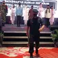 Kepala BNPT Komisaris Jenderal Boy Rafli Amar dalam acara deklarasi kesiapsiagaan penanggulangan terorisme di Kota Batu pada Selasa, 27 Oktober 2020 (Liputan6.com/Zainul Arifin)