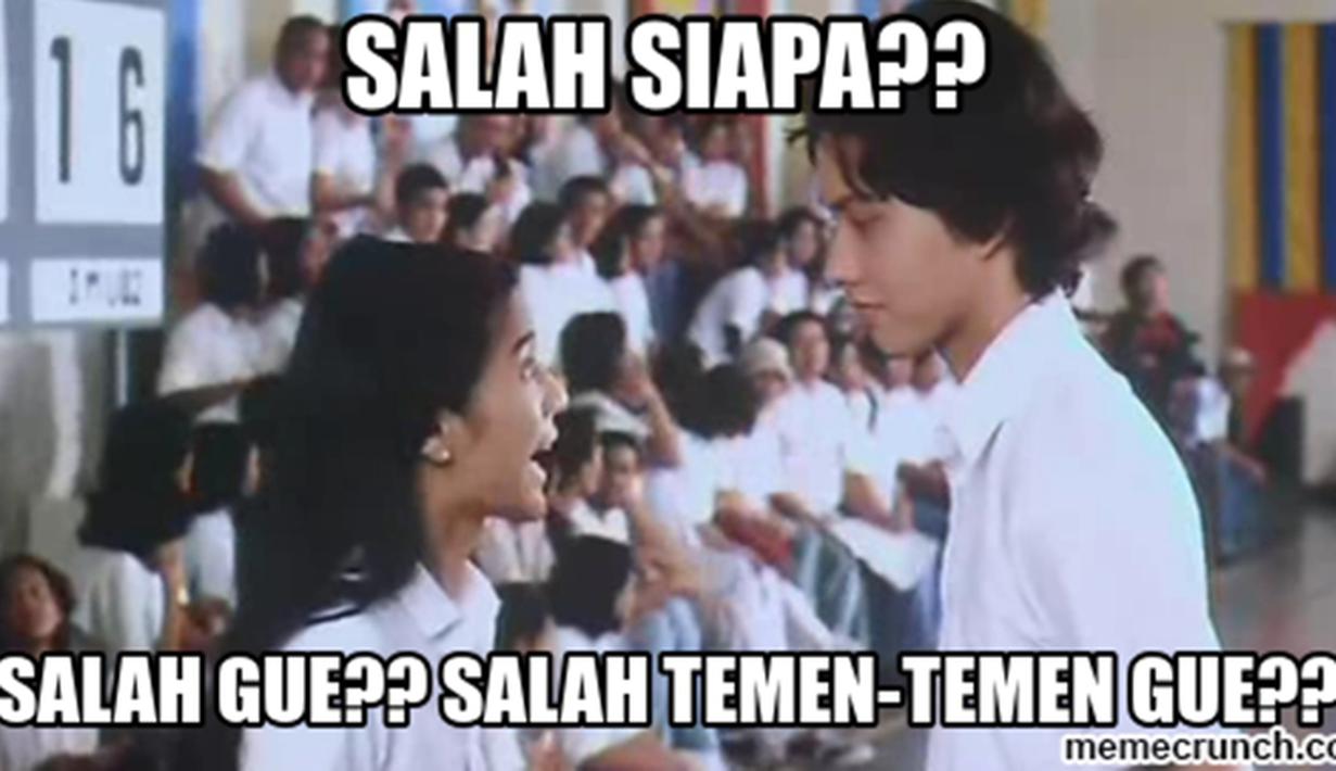 Kumpulan Meme Lucu Dari Adegan Film Ada Apa Dengan Cinta Fimela