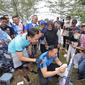 Ketua Umum Partai Demokrat Agus Harimurti Yudhoyono alias AHY berkunjung ke ke Pantai Watu Bale, Pacitan, Jawa Timur. (Dok: Partai Demokrat)