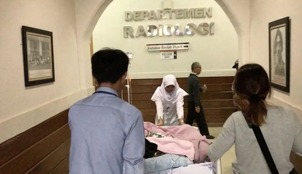 Sekitar tiga bulan Julia Perez menjalani perawatan di Rumah Sakit Cipto Mangunkusumo. Menurut Sarwendah, Jupe kini kembali harus menjalani perawatan.  Jupe juga tidak boleh dijenguk. (dok. Instagram)