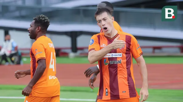 Foto: Aksi Mariano Peralta Acak-acak Pertahanan Persita, Borneo FC Petik Poin Berharga di BRI Liga 1