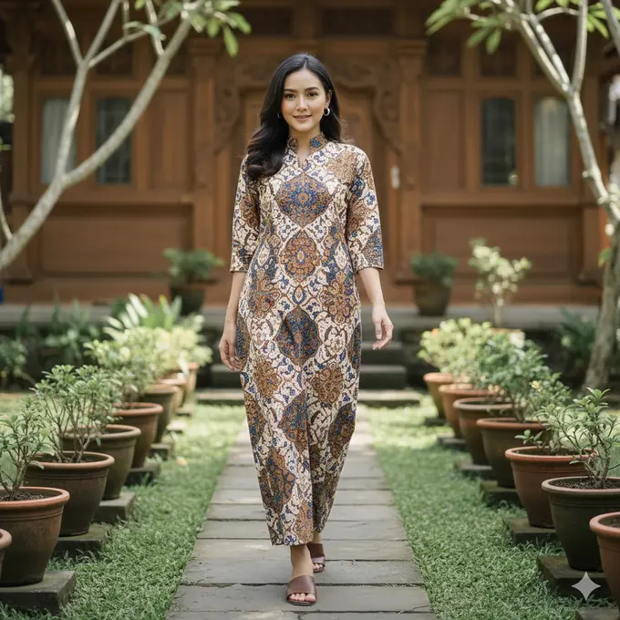 7 Model Daster dari Kain Jarik, Nyaman Dipakai dan Tetap Terlihat Anggun Sehari-hari