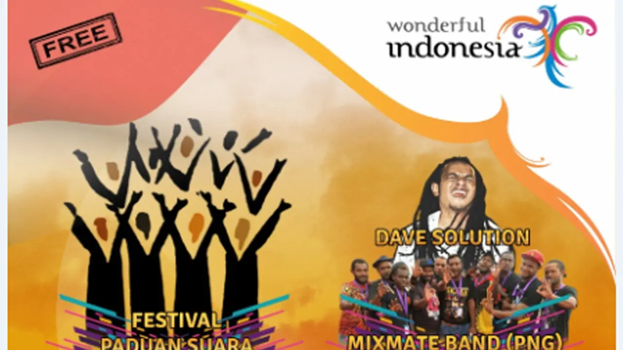 Paduan Suara Ikut Meriahkan Festival Crossborder Skouw 2019
