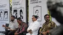 Sekjen Partai Nasdem Patrice Rio Capella yang hadir dalam acara tersebut menjamin menteri yang dipilih Jokowi nanti akan bebas dari masalah HAM, Jakarta, (11/9/14).(Liputan6.com/Johan Tallo) 
