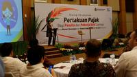 Menkeu Sri Mulyani kumpulkan para penulis hingga pekerja seni (Foto: Fiki Liputan6.com)