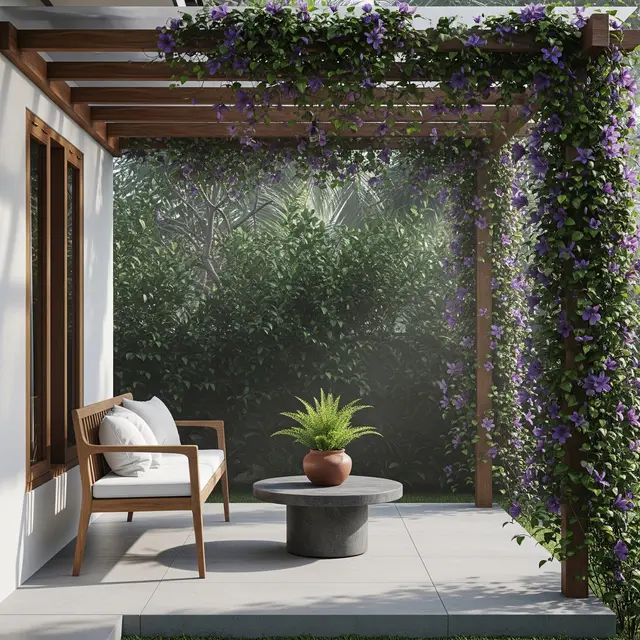 9 Desain Kanopi Teras Rumah Minimalis dengan Tanaman Rambat Biar Adem, Estetik di Perkotaan
