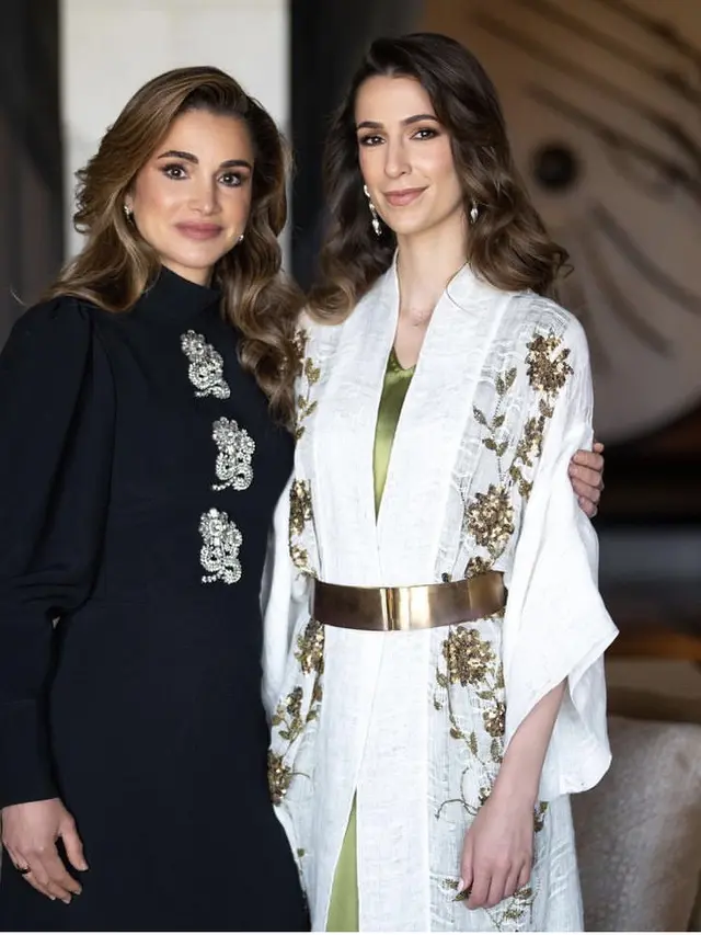 Penampilan Elegan Tunangan Putra Mahkota Yordania, credit: @queenrania