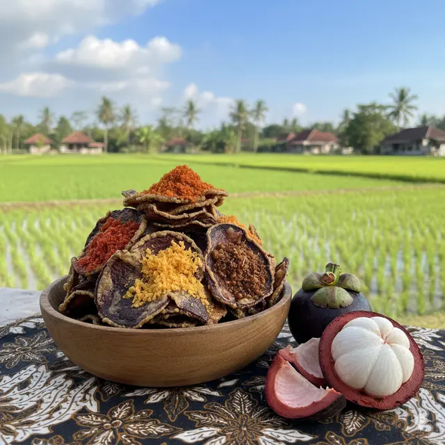 Camilan kulit manggis (Foto: Gemini AI)
