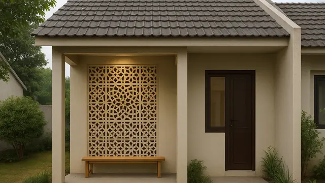 7 Model Teras Rumah Subsidi Tipe 36 dengan Roster Dekoratif, Sentuhan Simpel yang Bikin Rumah Lebih Estetik