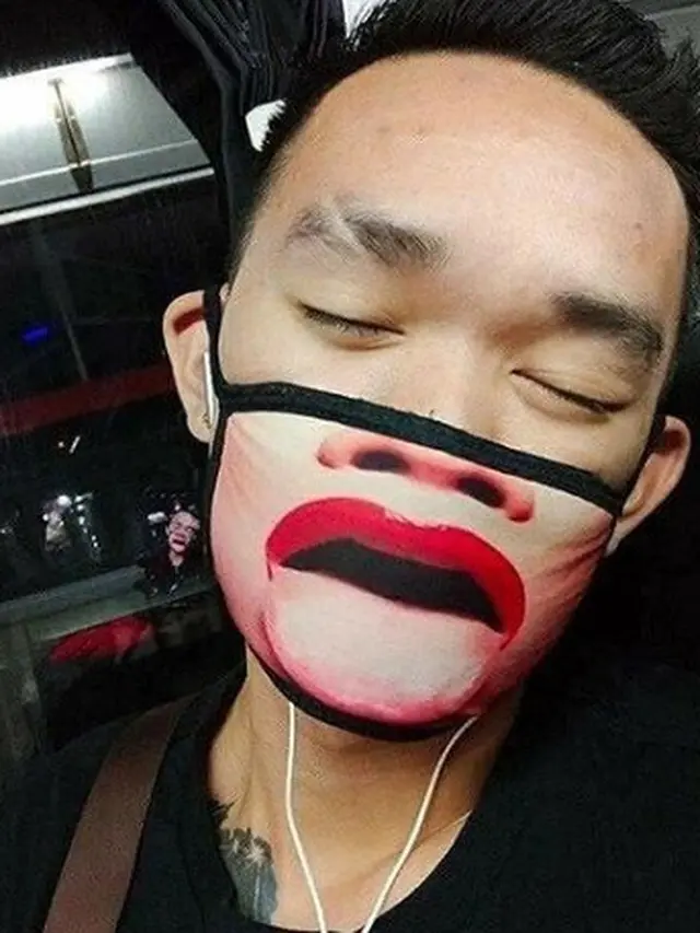 7 Potret Warga Pakai Masker Super Nyeleneh, Pengganti Masker N95