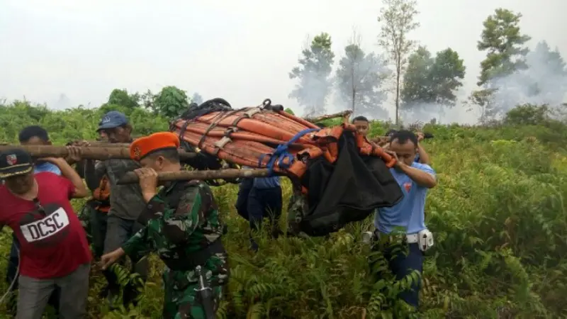Ember Heli Waterbombing Jatuh, Pemadaman Kebakaran Riau Terganggu