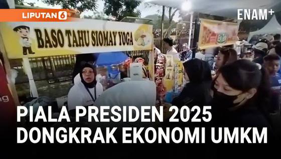VIDEO: Piala Presiden 2025 Dongkrak Ekonomi UMKM Sekitar Stadion Si Jalak Harupat