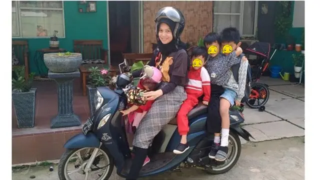 6 Potret Istri Zul Zivilia Urus Empat Buah Hatinya, Semangat Cari Nafkah Sendiri