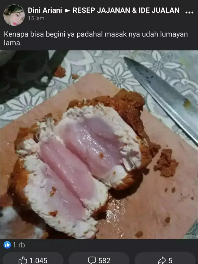 6 Potret Ayam Goreng Gagal Ini Bikin Elus Dada, Tidak Matang Sempurna